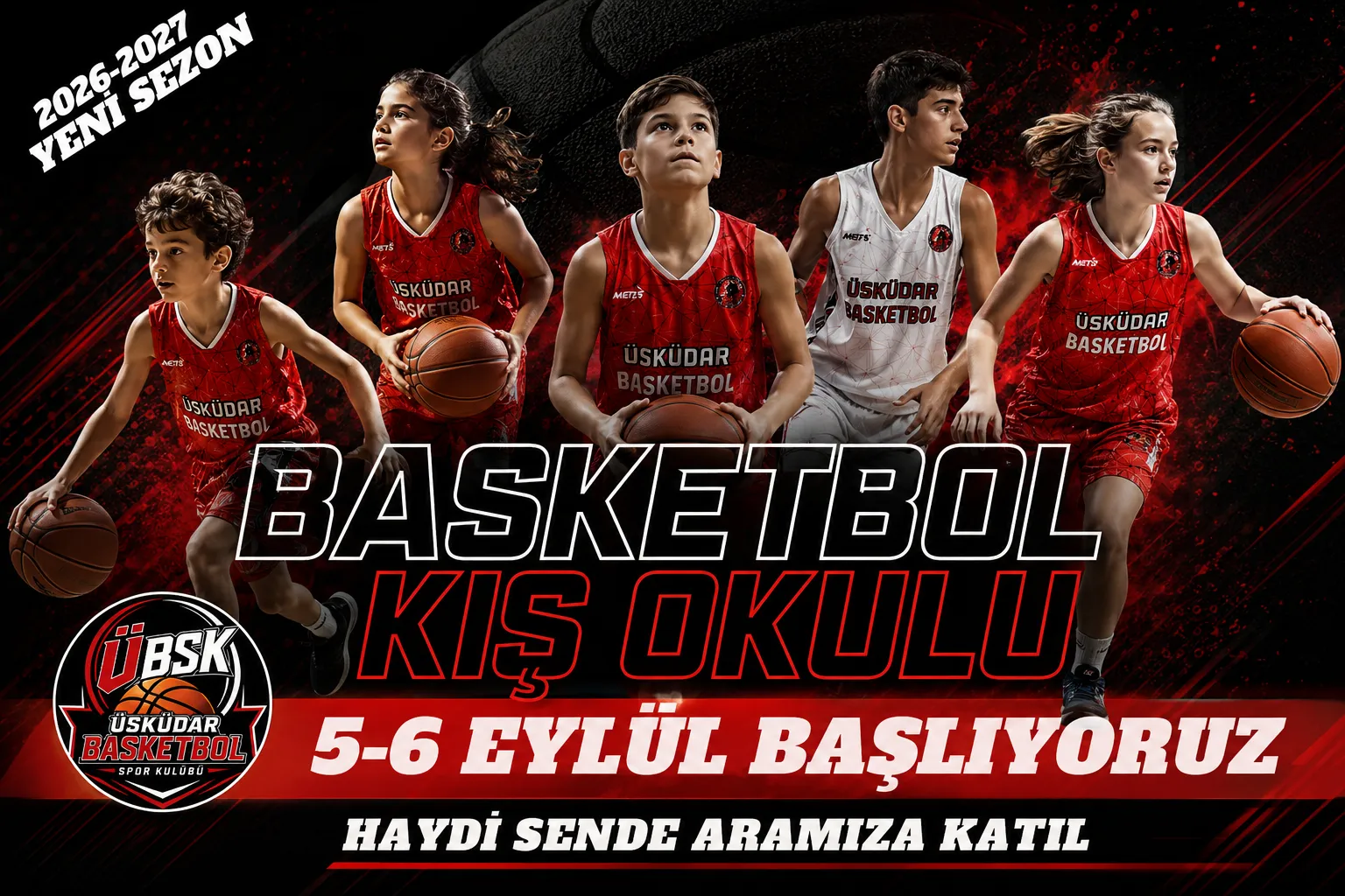 2026-2027 Kış Basketbol Okulu Kayıtlarımız Başlamıştır